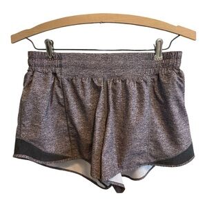 lululemon athletica Hotty Hot 4” Lined Heather Lux Gray Shorts